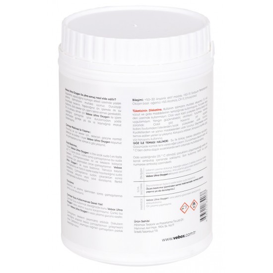 Vebox Ultra Oxygen Toz Leke Çıkarıcı (1000 Gram)