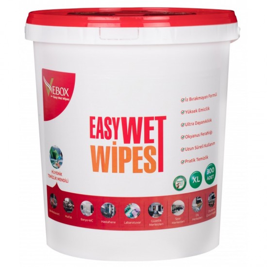 Vebox Easy Wet Wipes Hijyenik Kova Mendil Gold  (300 Adet)